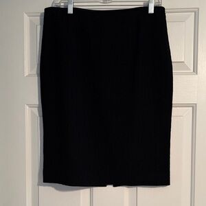 Ann Taylor Elegant Black Pencil Skirt